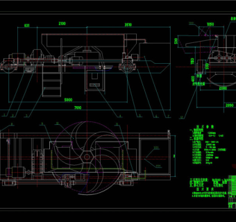 叶轮给煤机总图CAD机械图纸