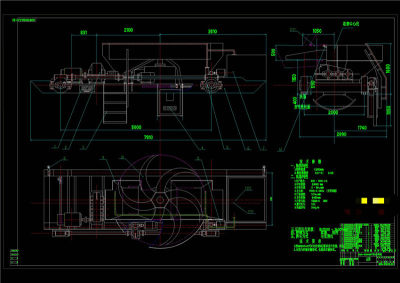 叶轮给煤机总图CAD机械图纸
