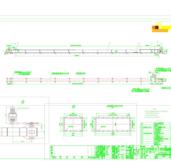 埋刮板输送机方案图CAD机械图纸