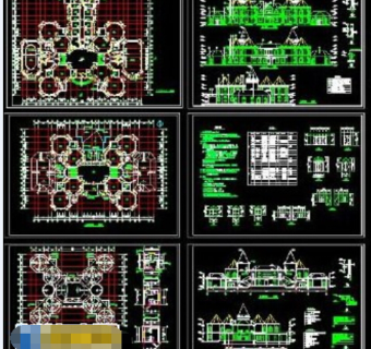 欧版幼儿园cad建筑施工图纸