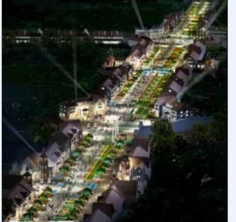 欧式风格大型商业街cad规划施工图