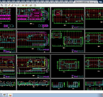 xx市商业建筑全套CAD设计方案图
