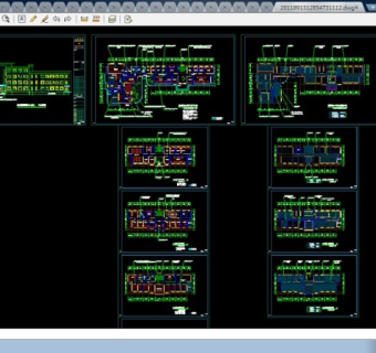 某公安派出所办公大楼整套CAD设计施