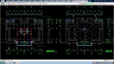 三种面积联排双拼别墅建筑CAD方案设