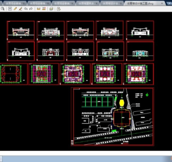 某体育馆设计全套CAD图纸