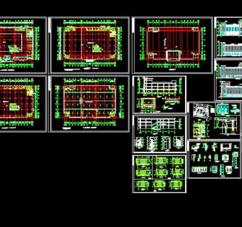 超市cad施工图图片
