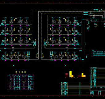 气力输灰工艺图CAD机械图纸
