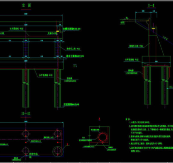 桥台接地图cad素材