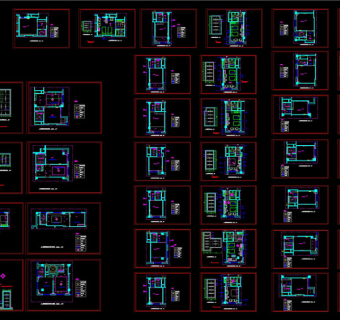 标准客房家私cad布置图