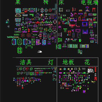 CAD模型图库设计CAD图纸