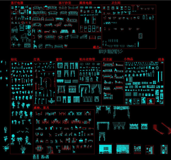 标准立面室内图库CAD图纸