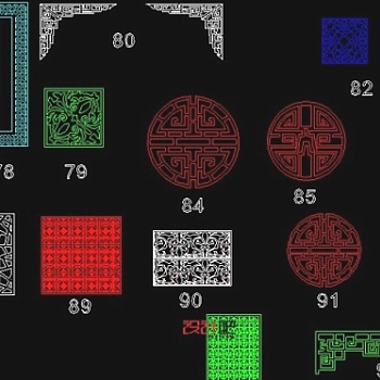 CAD雕花图库更新