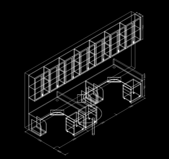 办公桌屏风CAD素材