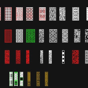 雕刻图样CAD图库