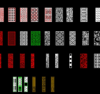 雕刻图样CAD图库