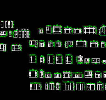 门窗cad3D模型