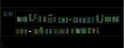 衣柜大样cad剖面图集合dwg源文件