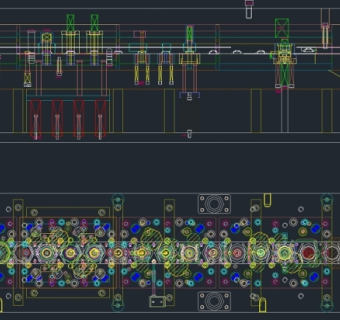 弹簧罩-连续模CAD