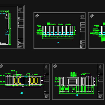 木塑材料墙面装潢CAD