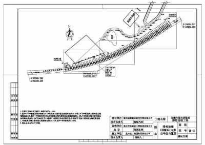 CAD植物园民俗村规划设计护坡平面图