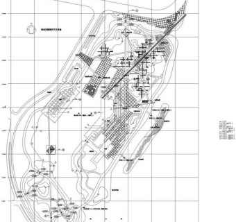 公园改造内湖总平面CAD图纸