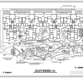 公园施工套图碧水居02CAD图纸