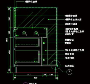 cad之化妆道具店面布置图片