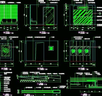 cad之公司办公场所布置设计图片