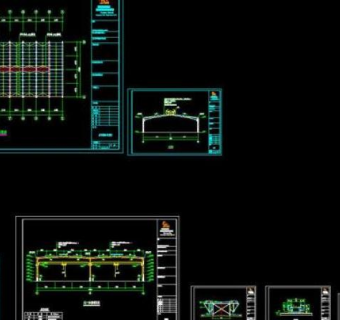 钢结构气楼设计cad图片