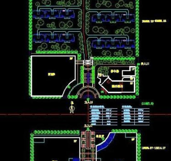 居住区cad平面规划图图片