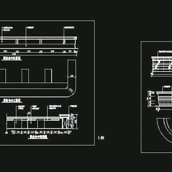 cad之吧台收银台服务台设计图片
