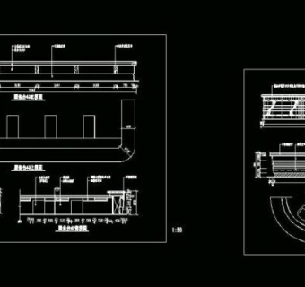 cad之吧台收银台服务台设计图片