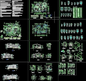 别墅cad图纸图片