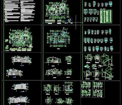 别墅cad图纸图片