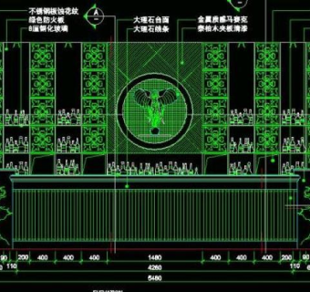 cad之吧台收银台服务台设计图片