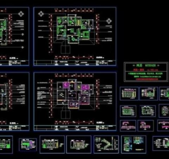 cad别墅设计素材图片