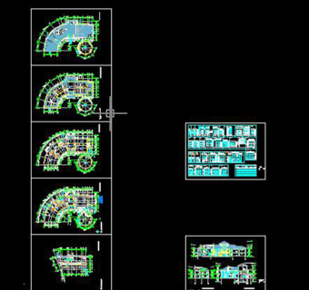 cad之公司办公场所布置设计