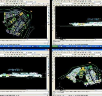 城市规划cad模型素材图片