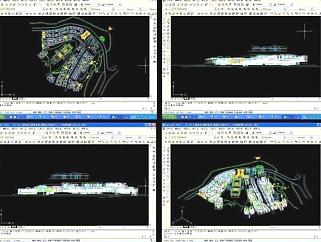 城市规划cad模型素材图片