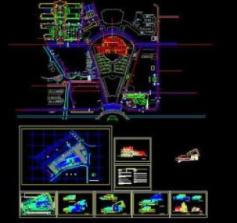 某大学图书馆cad图图片