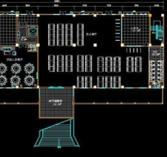 cad办公楼平面图57层图片