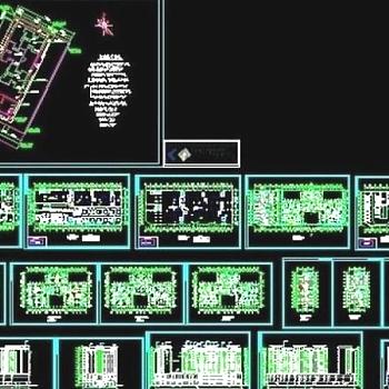 商住楼建筑cad设计图图片