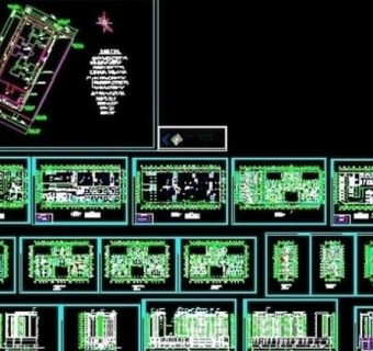 商住楼建筑cad设计图图片