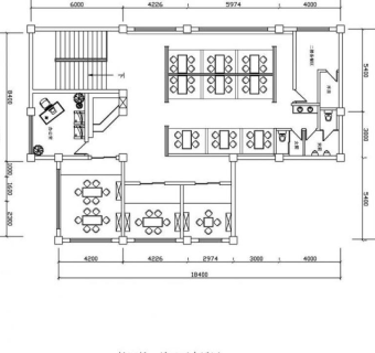 北海道居酒屋整体cad图图片