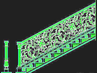 栏杆、柱子、雕花、门、装饰主题CAD图块素材-21