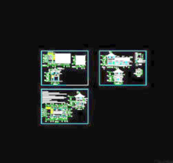 仿古厕所CAD图纸免费下载