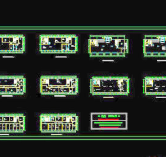 图书馆施工图带效果图CAD图纸免费下载