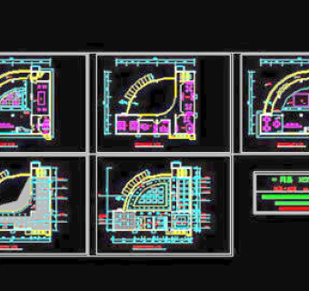 售楼部施工图CAD详图经典实例