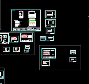 闭式冷却塔CAD图纸