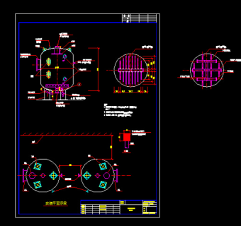 石英砂过滤器CAD图纸